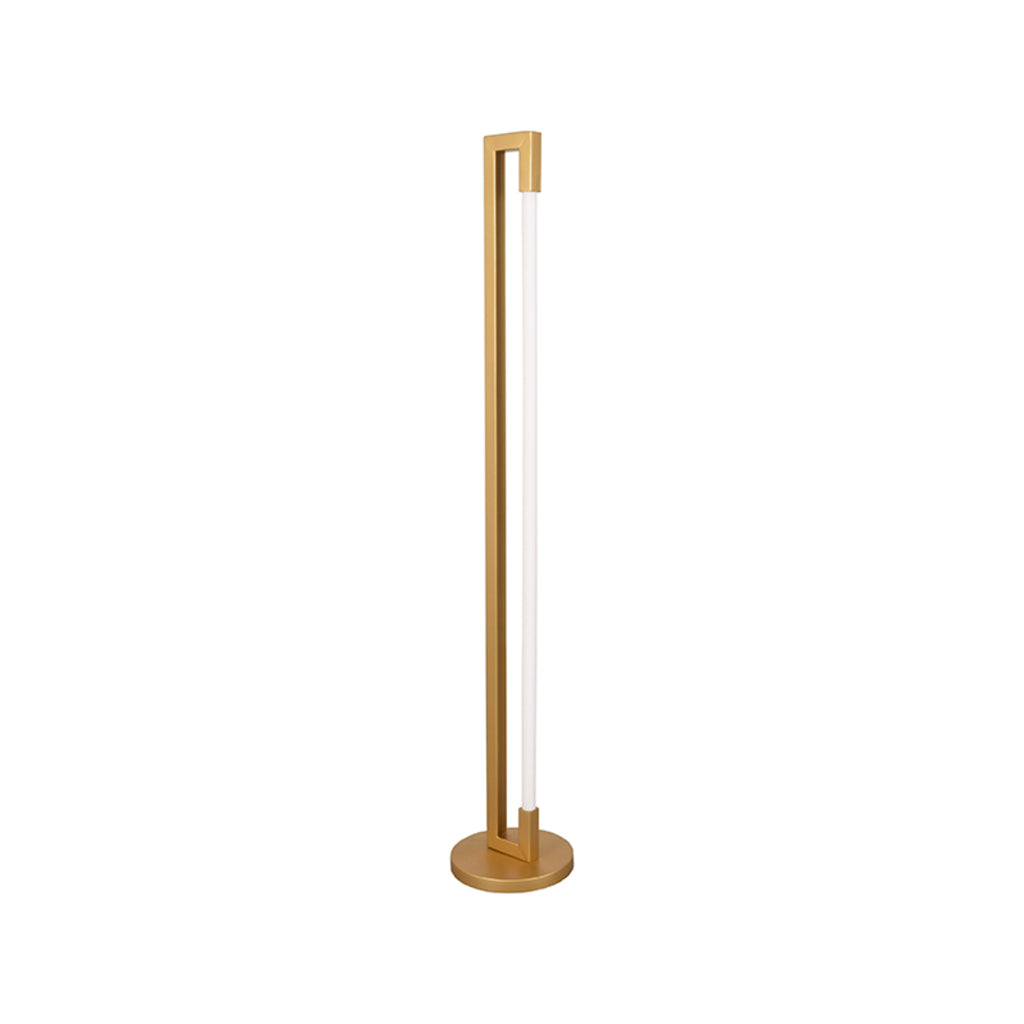 LABEL51 Vloerlamp Futuro Antiek goud Metaal | Incl. LED - 23x23x130 cm