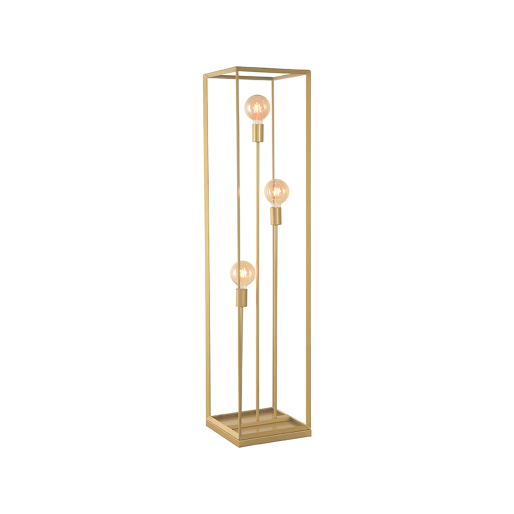 LABEL51 Vloerlamp Tetto - Antiek goud - Metaal - 30x30x135 cm
