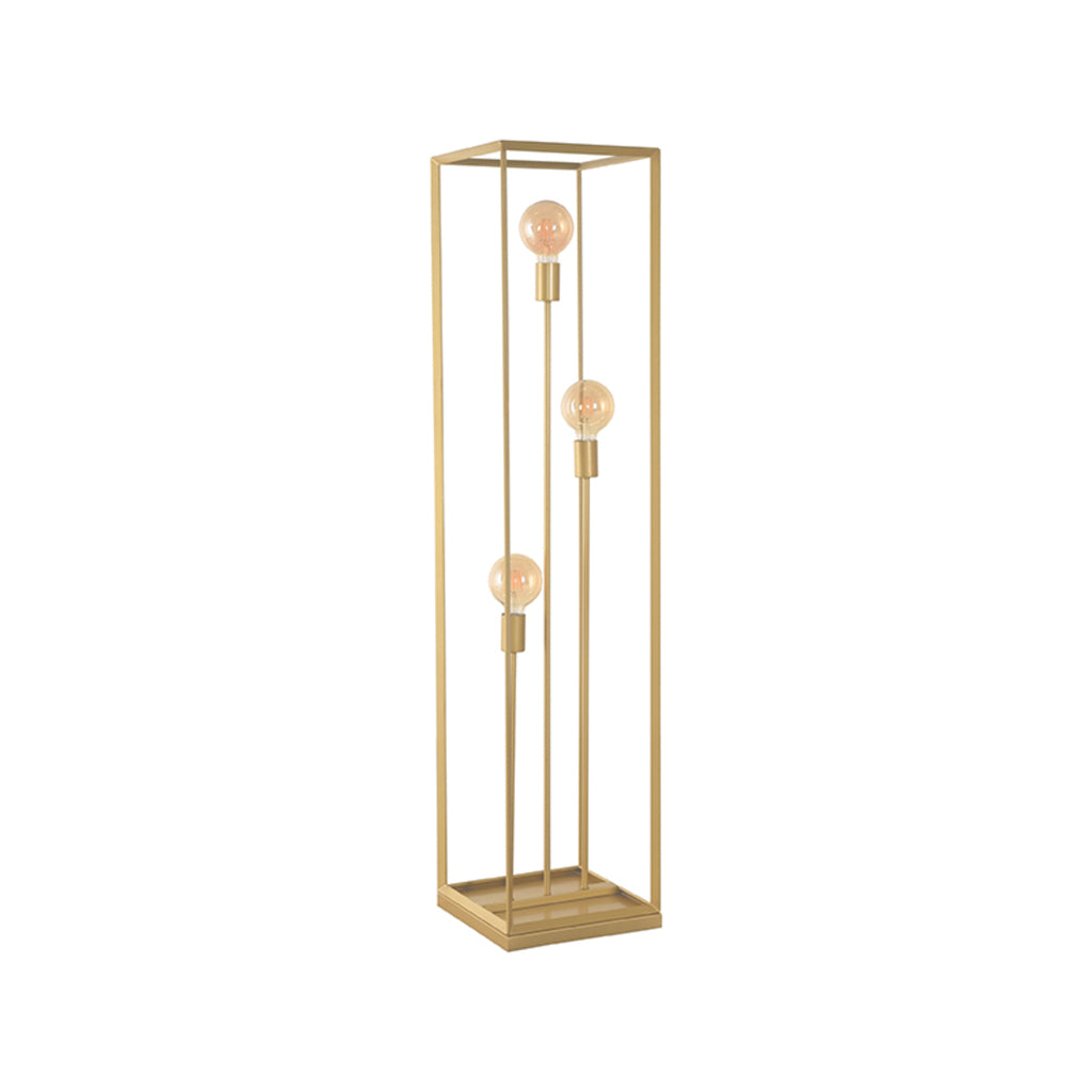LABEL51 Vloerlamp Tetto - Antiek goud - Metaal - 30x30x135 cm