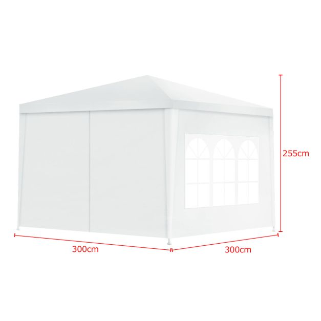 Nancy's Lapas Partytent - Paviljoen - Wit - 300 x 300 cm