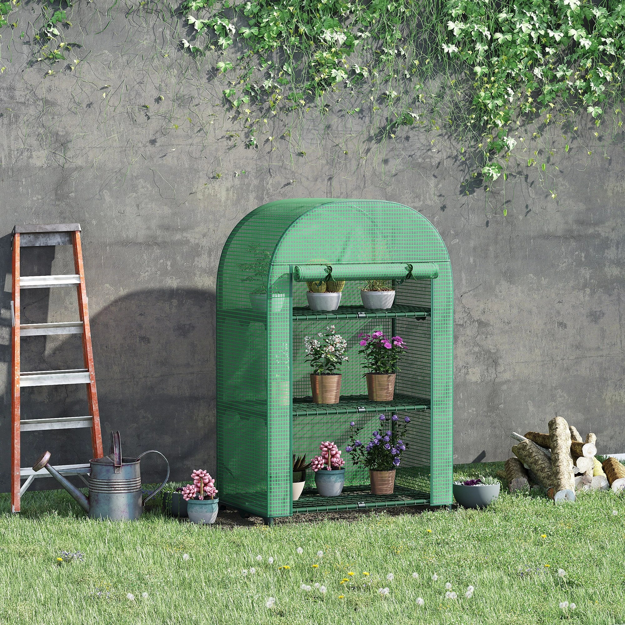 Nancy's Sabrosa Plantenkas - Tuinkas - Kweekkas - Groen - ± 80 x 50 x 120 cm