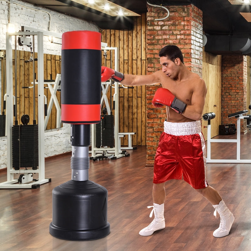 Nancy's The Baltic Standing Punching Bag - Support de boxe - Hauteur réglable - Noir / Rouge