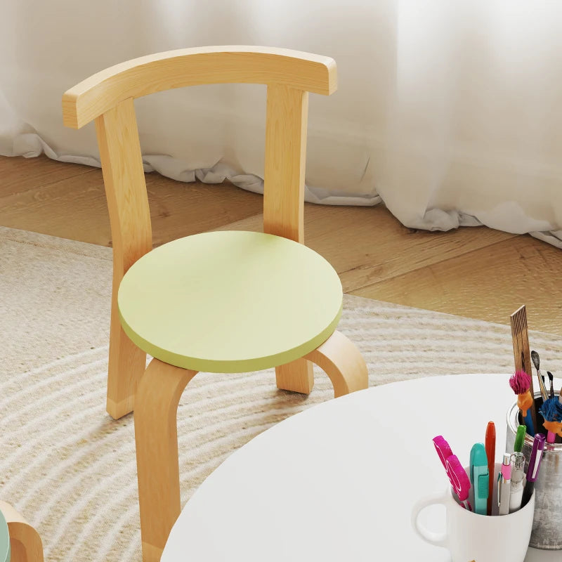Nancy's Orsogna Kindertafel met Stoelen - 5-Delige Set - Kindermeubels - Meerkleurig