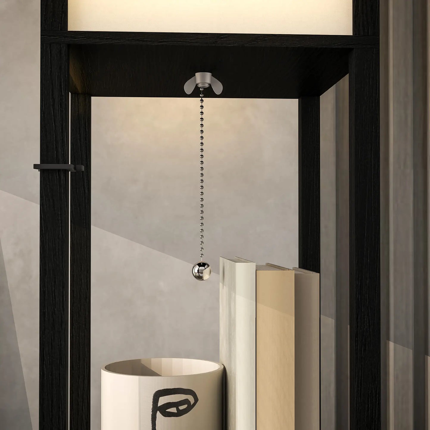 Nancy's Gizzeria Vloerlamp - Staande Lamp - Zwart / Wit
