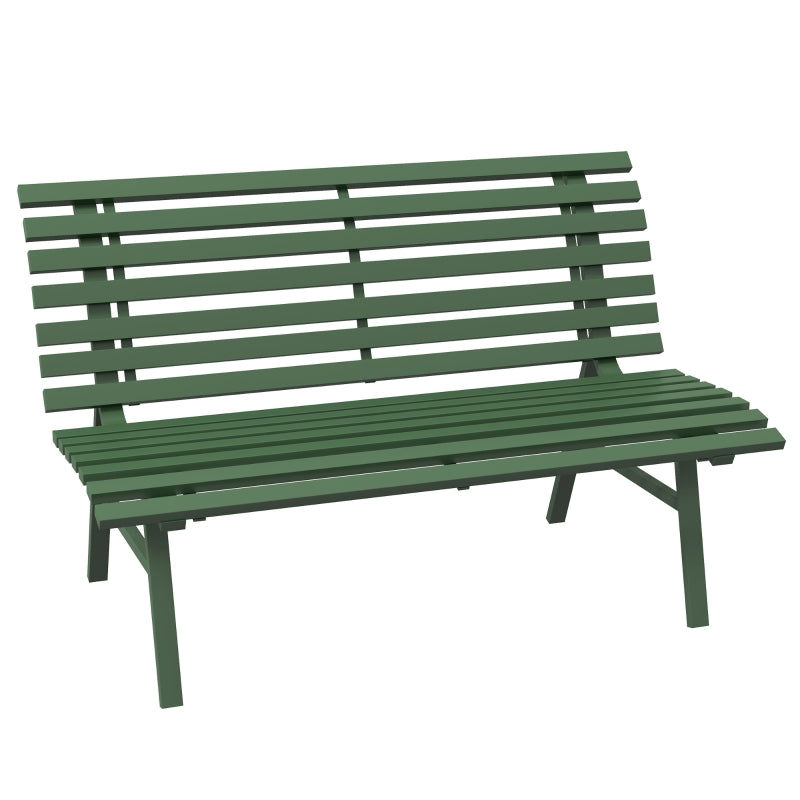 Nancy's Thame Tuinbank - Bankje - Tuinmeubel - Groen - 2-zits Tuinbank - Parkbank