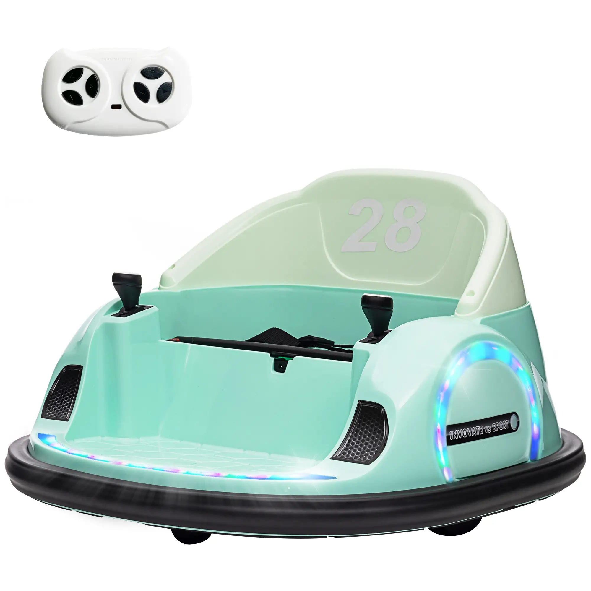Nancy's Luserna Elektrische Auto voor Kinderen - Kinderauto - Autoscooter - 360° Draaibaar - Groen
