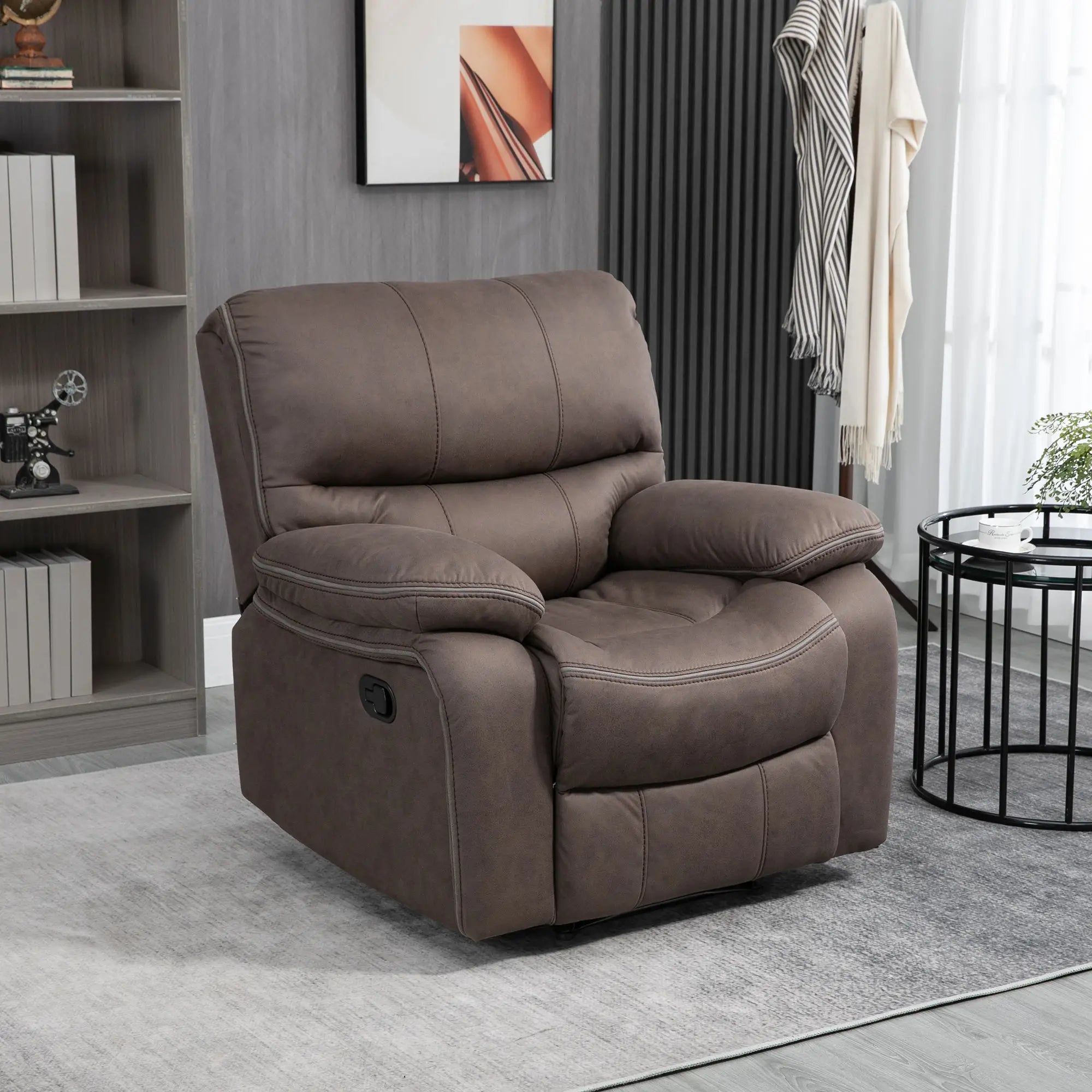 Nancy's Irsina Lounge Fauteuil - Relaxfauteuil - Relaxstoel - Bruin
