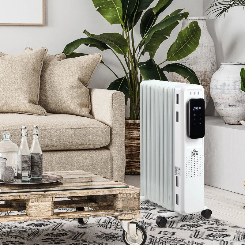 Nancy's Montes Oliekachel - Heater - Kachel - Verwarming - Drie standen - Timer - Wit
