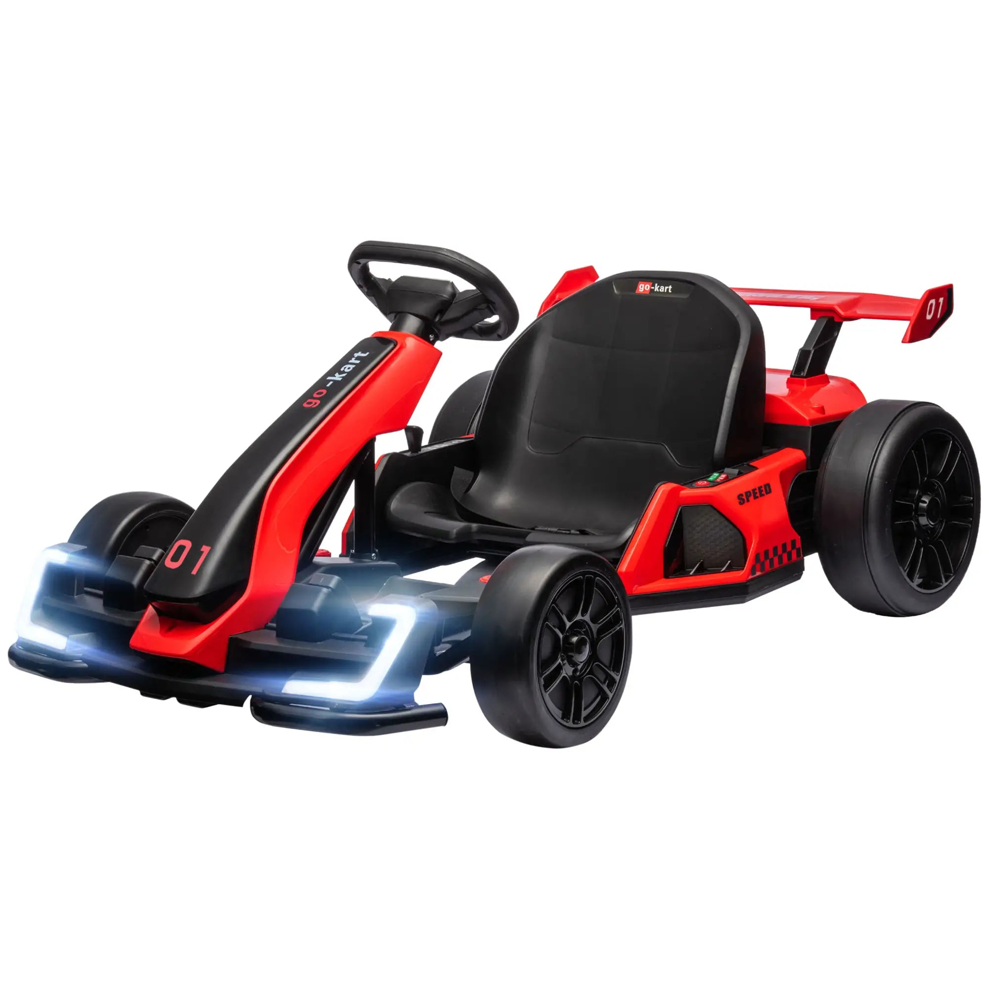 Nancy's Laives Elektrische Skelter voor Kinderen - Kinderkart - Tot 12 km/u - Rood / Zwart