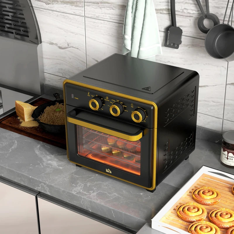 Four Amaro de Nancy - Four de cuisson - Mini four - Multifonctionnel - Noir - Accessoires inclus
