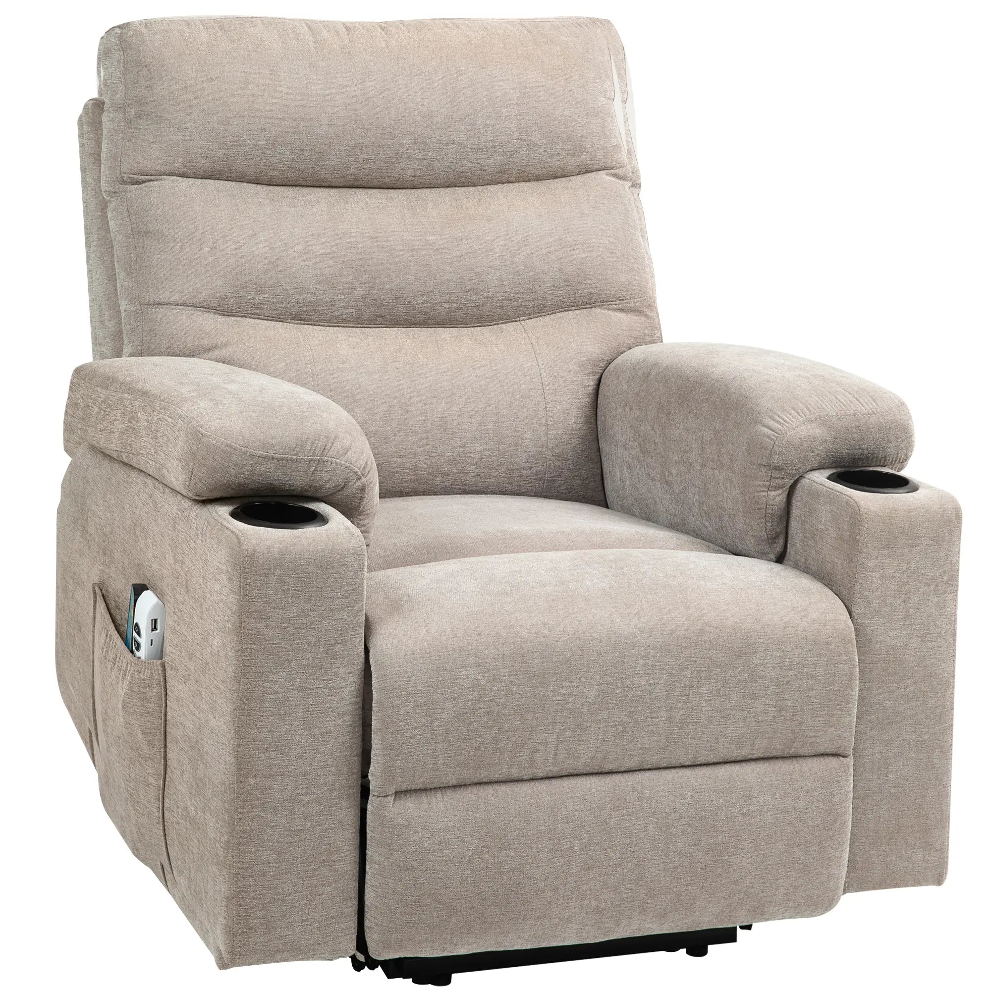Nancy's Ischiatella Massagestoel - Relaxfauteuil - Warmtefunctie - Verstelbaar - Lichtbruin
