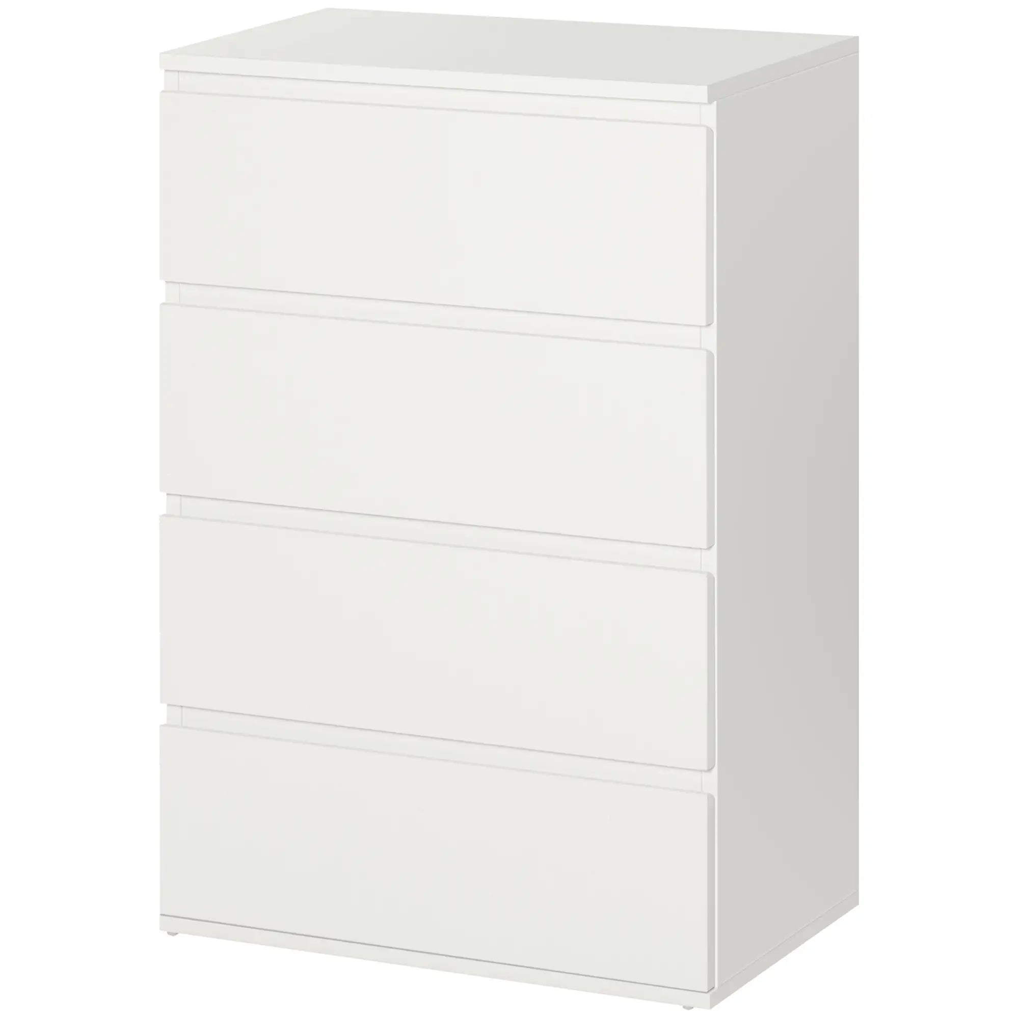 Nancy's Fiastra Commode - Dressoir - Opbergkast - Wit - ± 55 x 35 x 80 cm