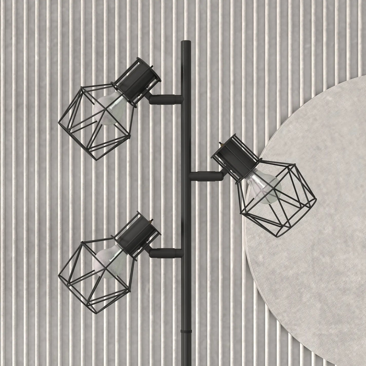 Nancy's Maceria Vloerlamp - Staande Lamp - Staande Verlichting - Modern - Zwart - Staal