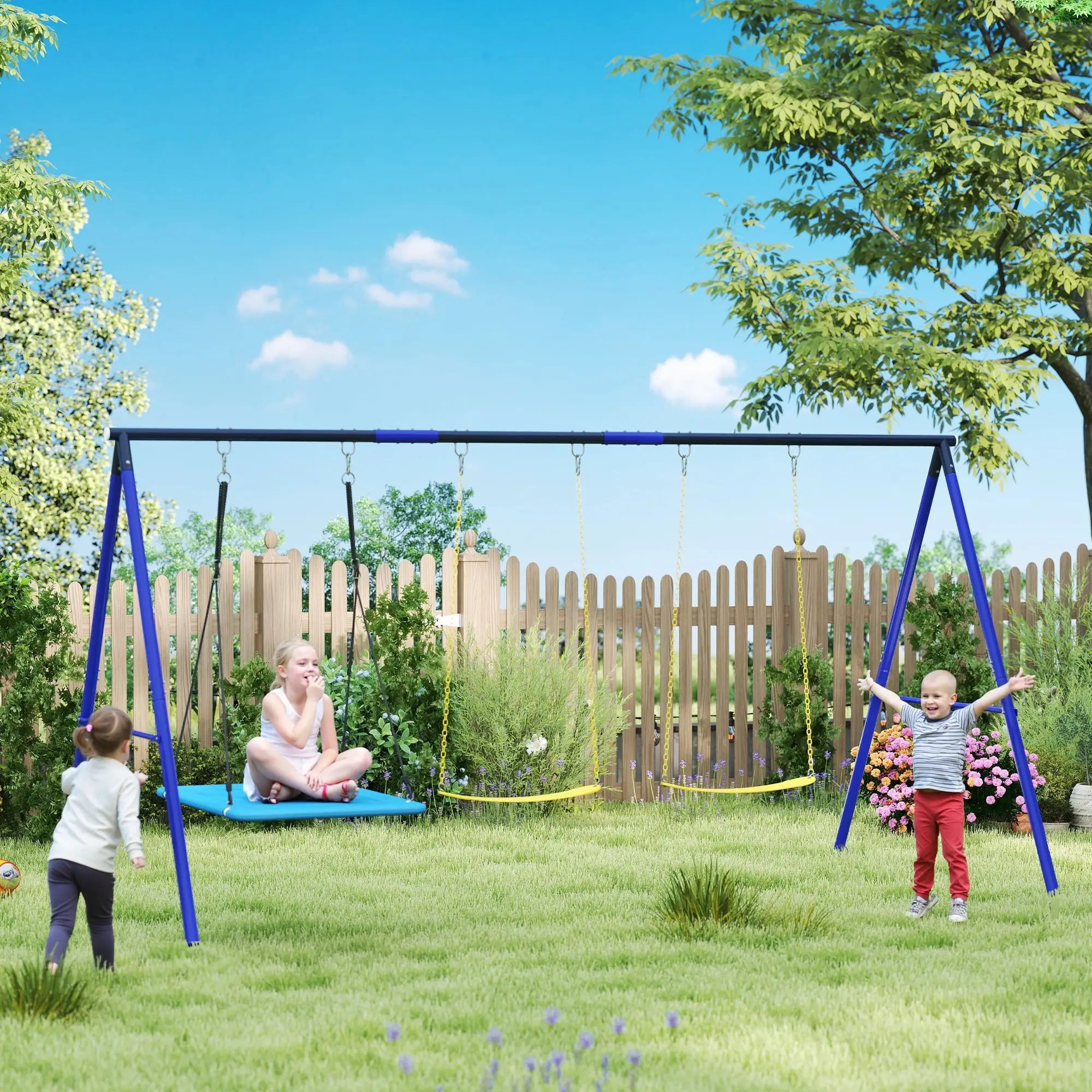 Nancy's Dovadola Speeltoestel - Speelset - Schommelset - Kinderschommel - ± 365 x 180 x 185 cm