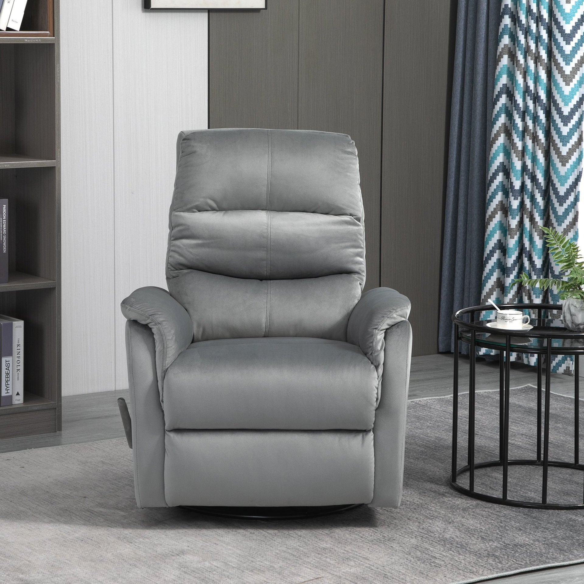 Nancy's Cumberland Relaxfauteuil - Ligstoel - Verstelbaar - TV Fauteuil - Polyester - Grijs