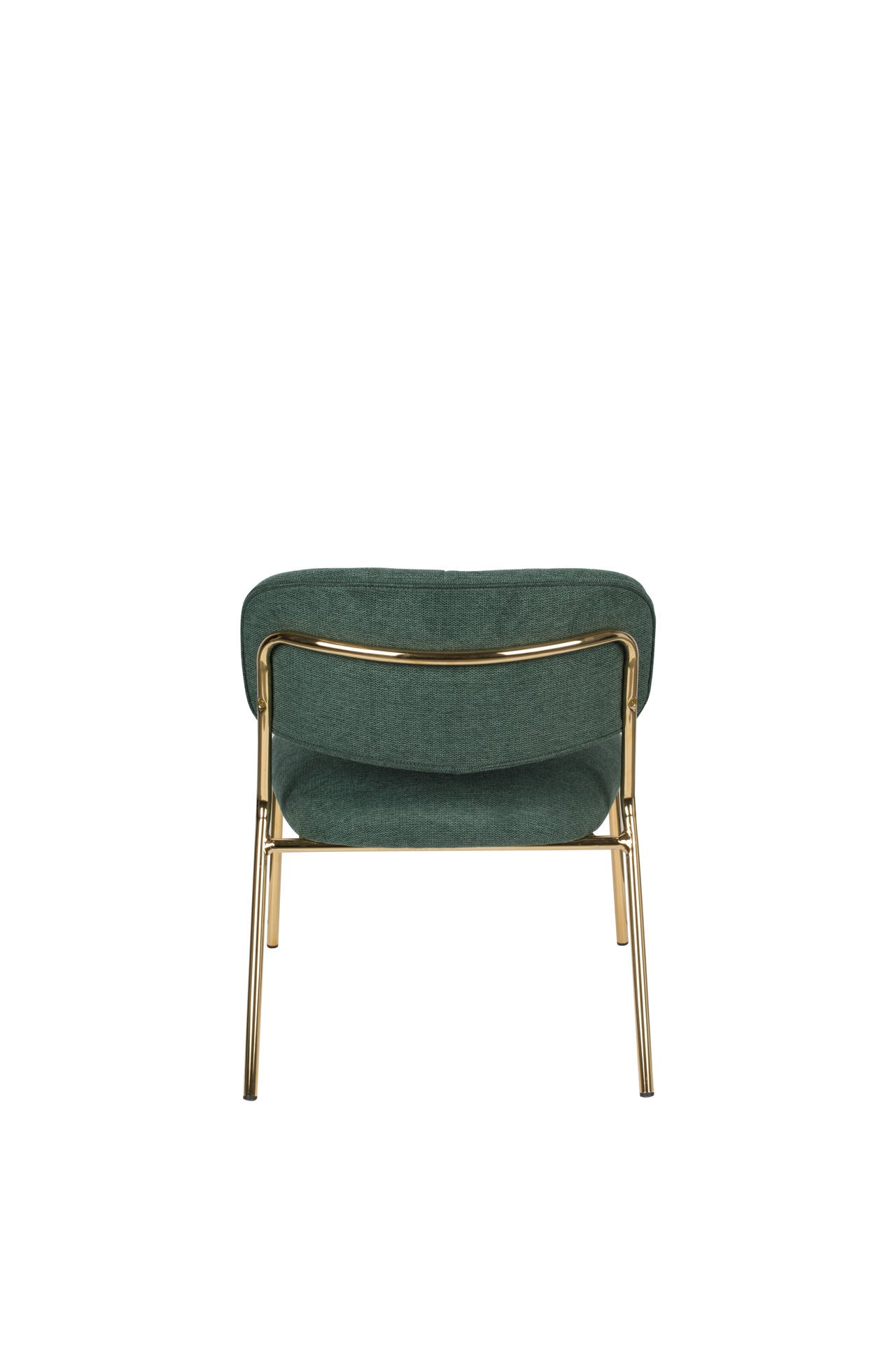 Nancy's Lake Los Angeles Lounge Chair - Industrieel -Donkergroen - Polyester, Multiplex, Staal - 60 cm x 56 cm x 68 cm