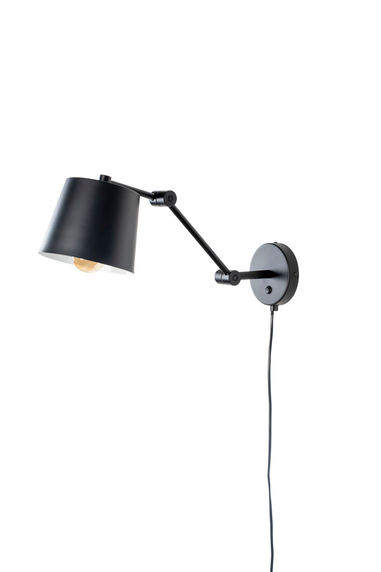 Nancy's Panthersville Wandlamp - Modern - Zwart - IJzer, Pvc - 52,5 cm x 16 cm x 21 cm