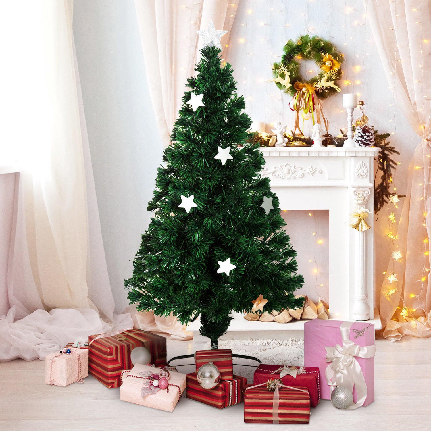 Nancy's Sargeant Kunstkerstboom - Groen - Pvc, Glasvezel - 23,62 cm x 23,62 cm x 47,24 cm