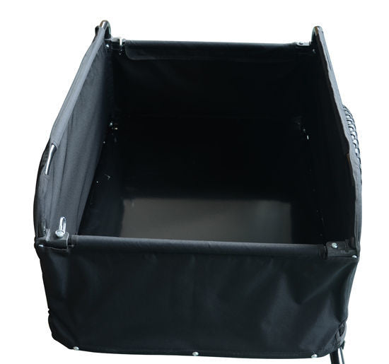 Nancy's Small Town Fietskar - Fiets aanhangwagen - Waterdicht - Zwart / Rood - ± 130 x 80 x 65 cm