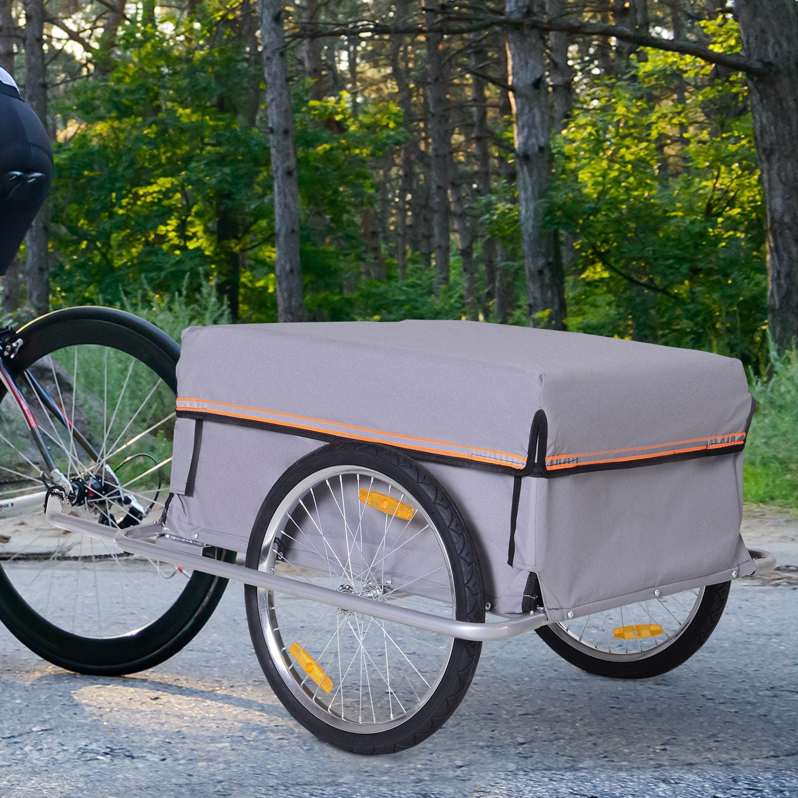 Remorque à vélo Nancy's Taitts - Remorque à vélo - Gris - ± 140 x 90 x 60 cm