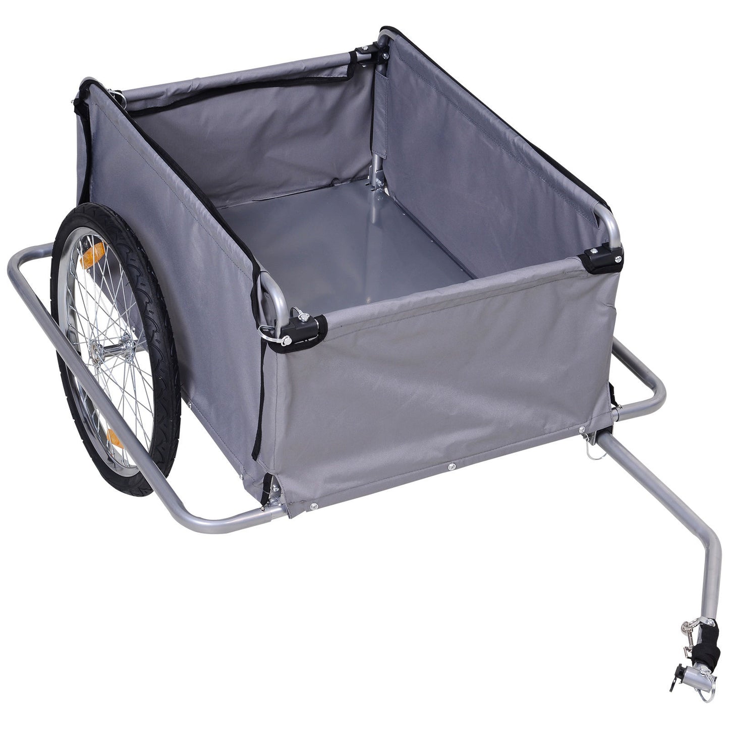 Nancy's Taitts Fietskar - Fiets aanhangwagen - Grijs - ± 140 x 90 x 60 cm