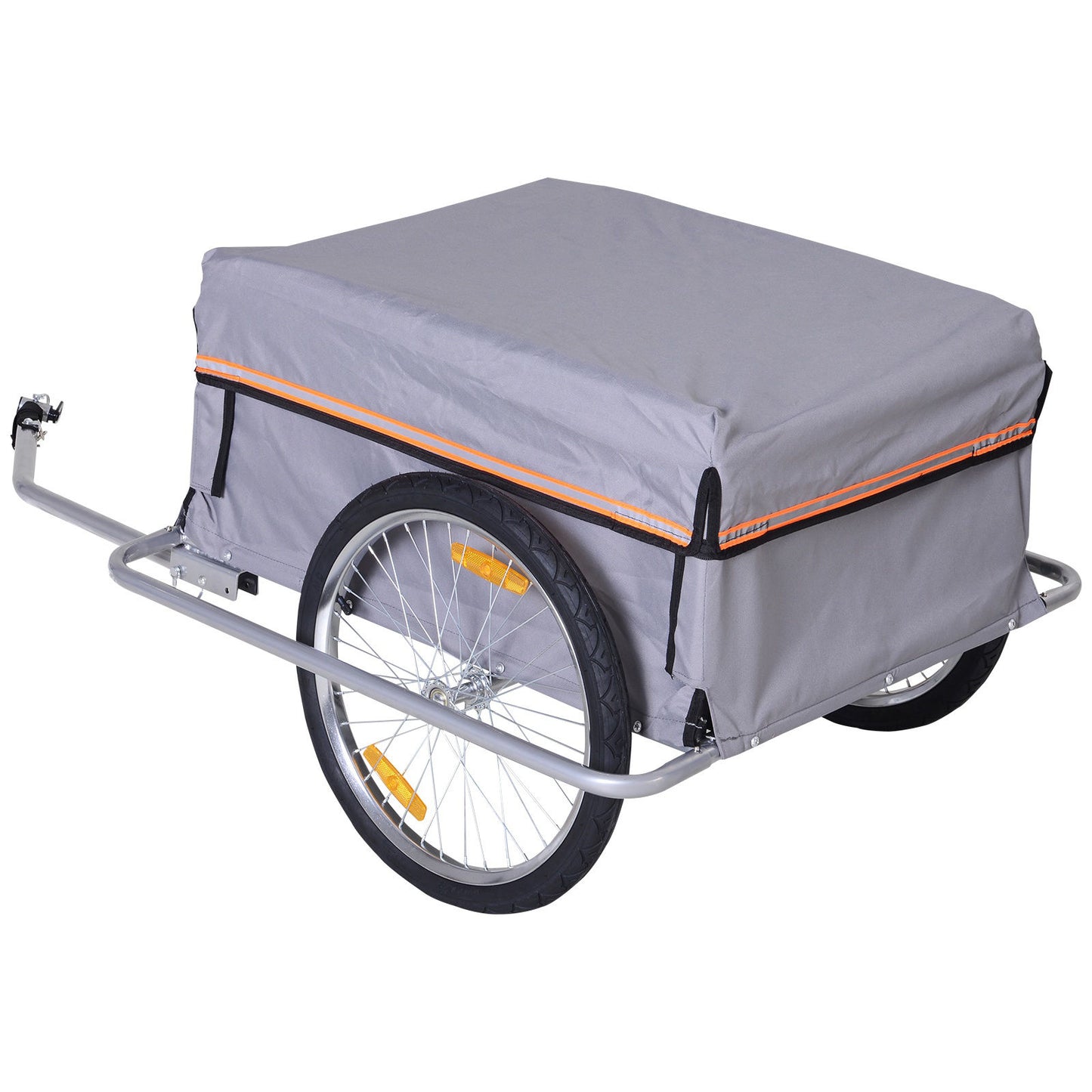 Nancy's Taitts Fietskar - Fiets aanhangwagen - Grijs - ± 140 x 90 x 60 cm