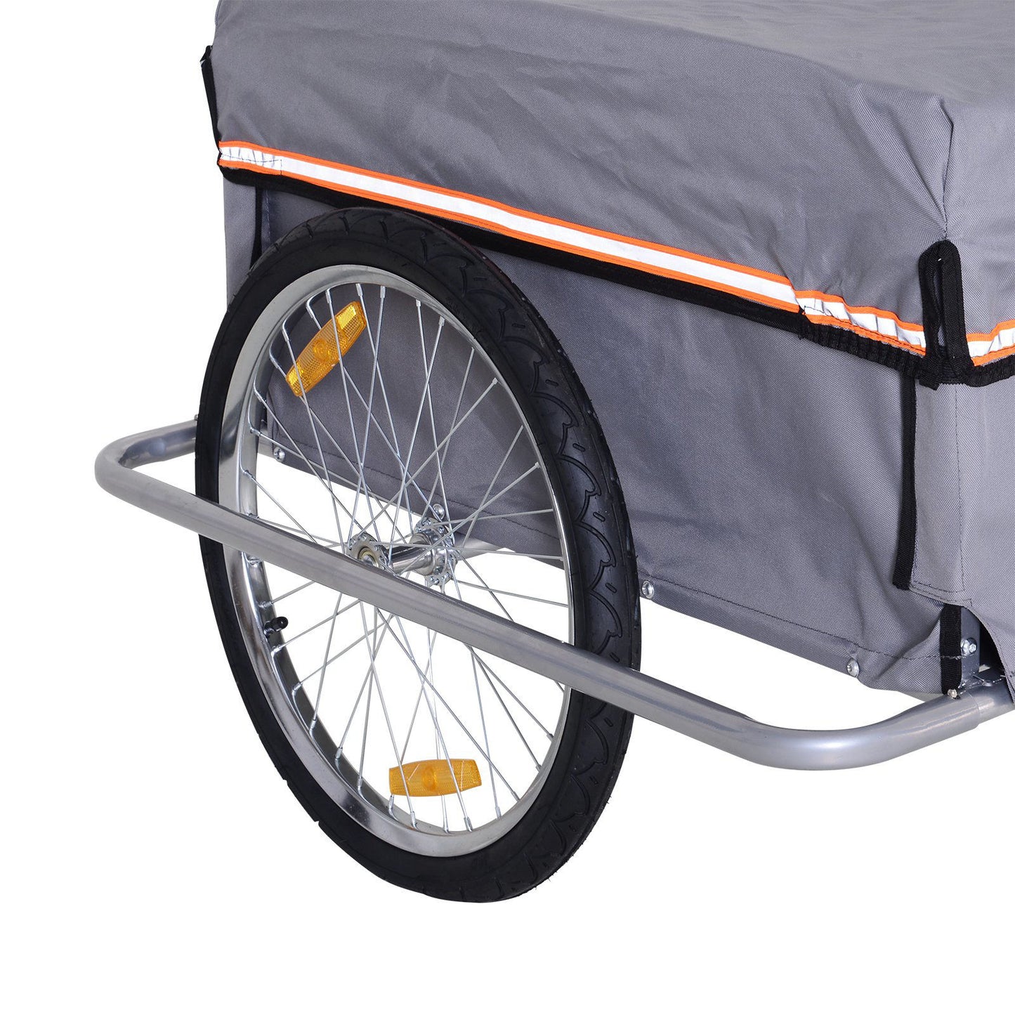 Nancy's Taitts Fietskar - Fiets aanhangwagen - Grijs - ± 140 x 90 x 60 cm