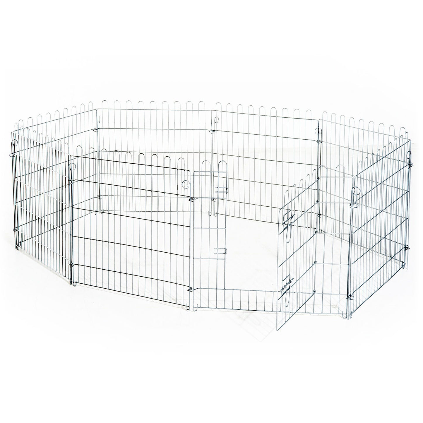 Nancy's Warrens Puppyverblijf Puppyren Puppyomheining Box Puppyomheining voor dieren 8-delig B63 x H91 cm