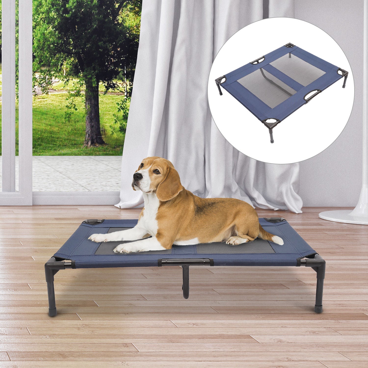 Nancy's Prospect Dog Bed Sleeping - Bleu - Fer - 36,22 cm x 29,92 cm x 7,09 cm