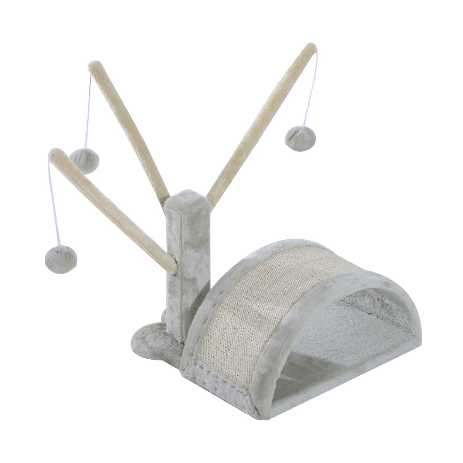 Nancy's Bobs Creek Scratching Post - Gris - Aggloméré, Peluche - 14,96 cm x 14,96 cm x 15,75 cm