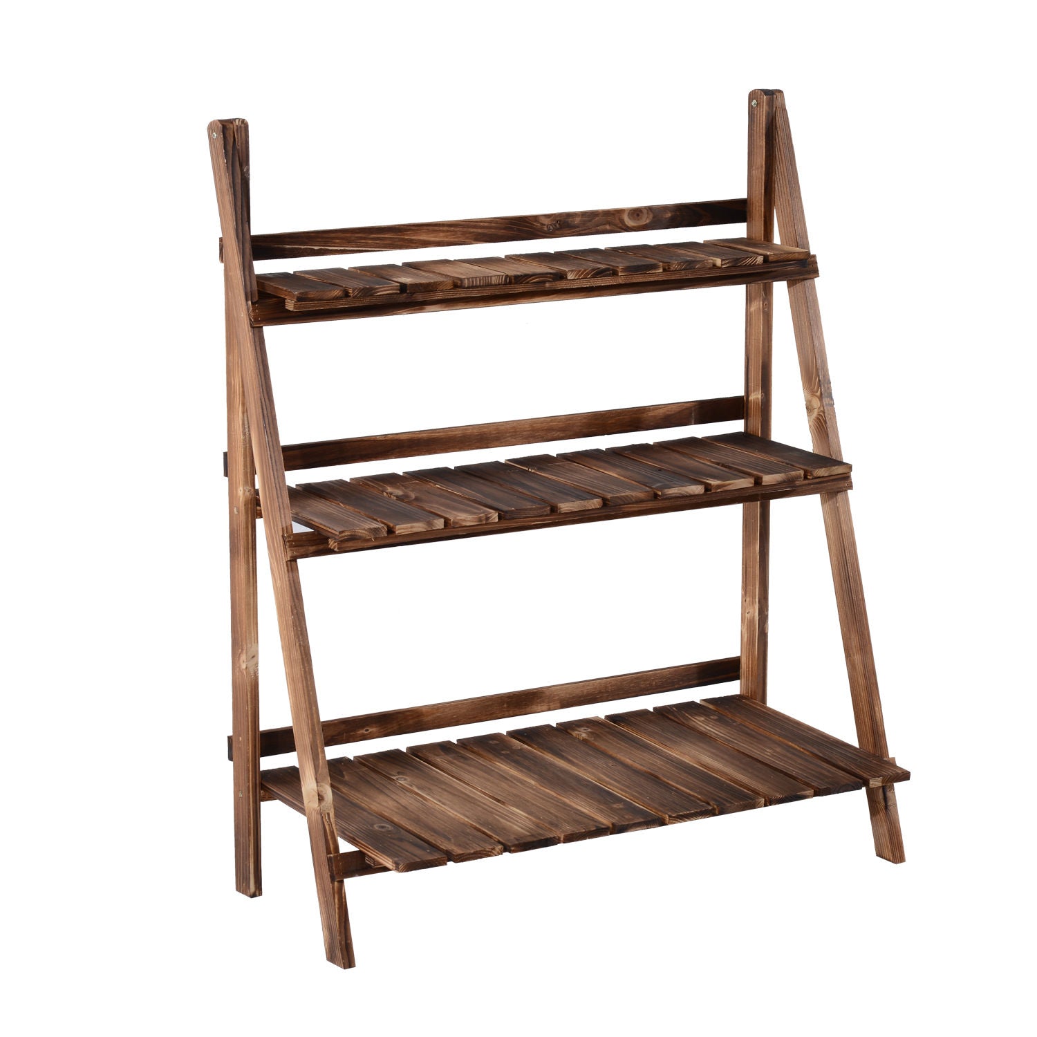 Nancy's Camp Six Plant Staircase - Bruin - Firwood - 31,49 cm x 14,56 cm x 36,61 cm