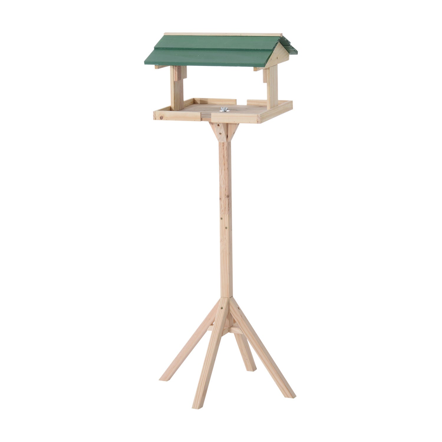 Nancy's Carib Hill Bird Feeder With Stand Bird house - Bruin - Hout - 19,49 cm x 19,49 cm x 47,6378 cm