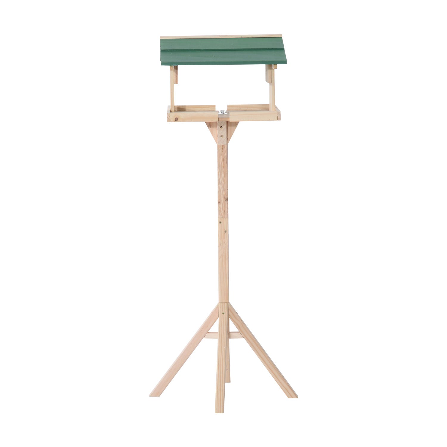 Nancy's Carib Hill Bird Feeder With Stand Bird house - Bruin - Hout - 19,49 cm x 19,49 cm x 47,6378 cm