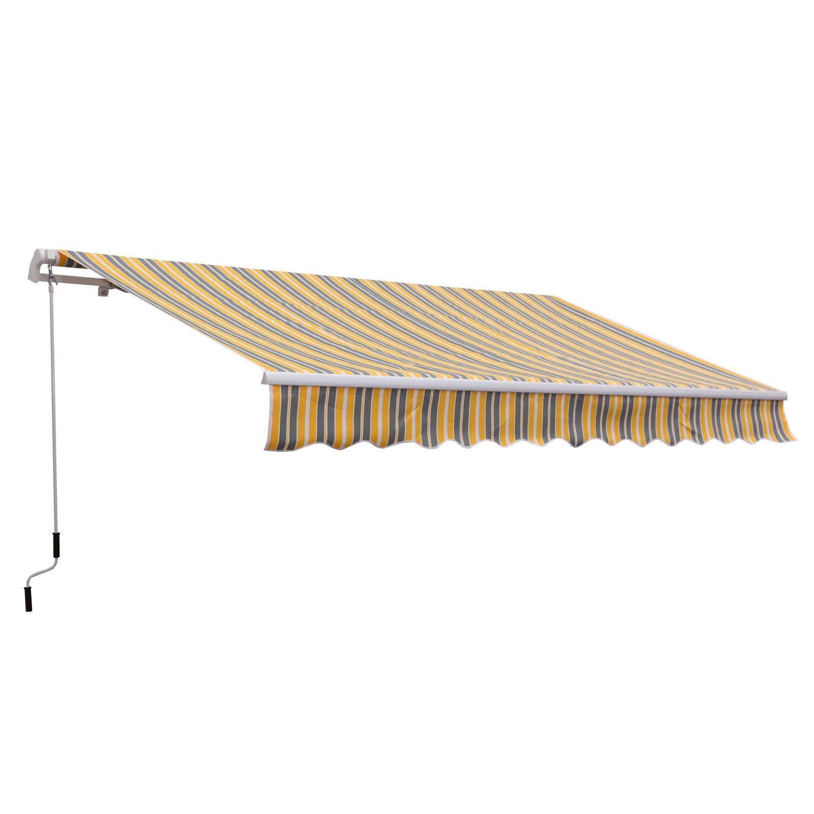 Protection solaire pour auvent Nancy's Cuello - Jaune, Gris - Aluminium, Polyester - cm x 137,79 cm x 98,42 cm