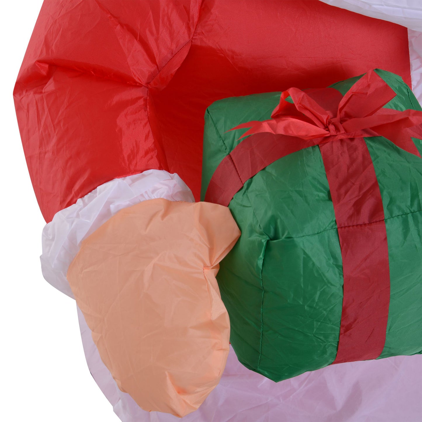 Nancy's El Brazo Opblaasbare LED Kerstman - Rood - Polyester