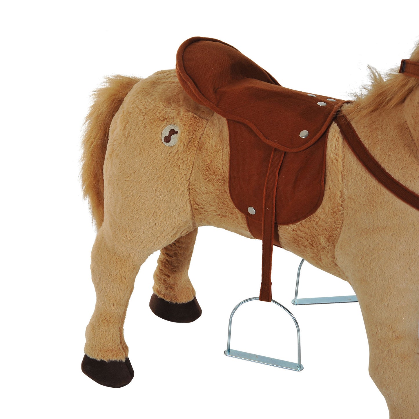 Nancy's Estero Rijpaard - Beige - Pluche, Metaal, Pp Katoen - 33,46 cm x 11,02 cm x 23,62 cm