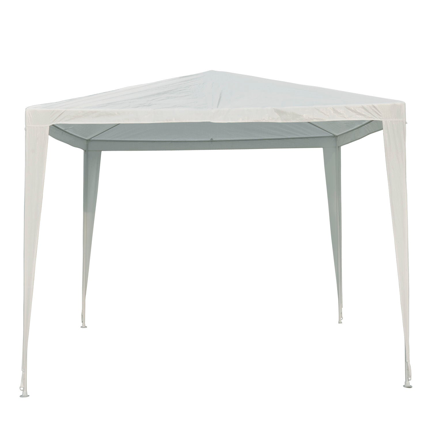 Nancy's Humes Bank Garden Pavillion - Wit - Staal, Polyethyleen - 106,29 cm x 106,29 cm x 96,45 cm