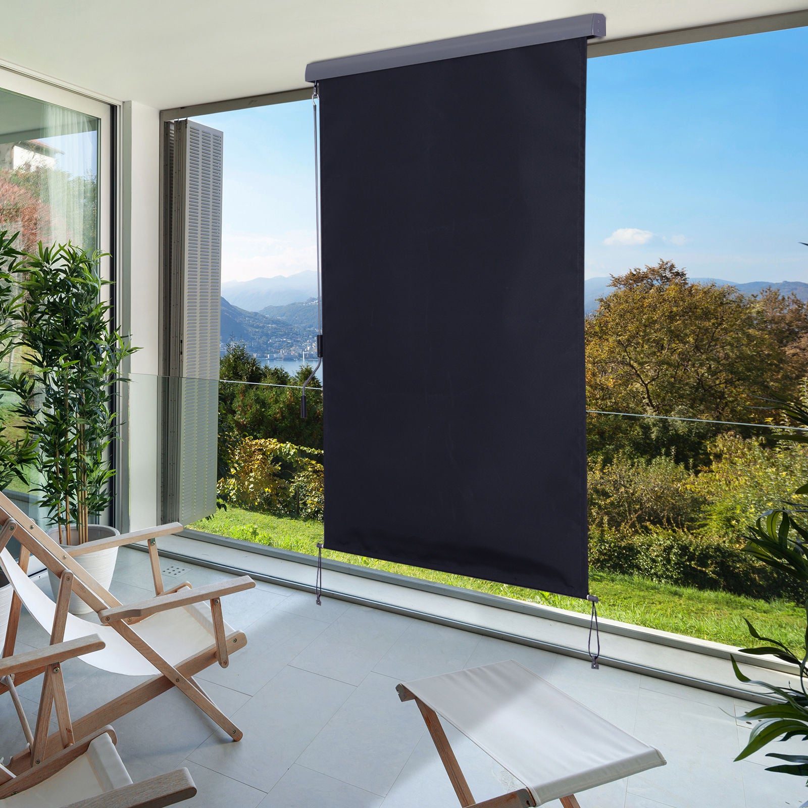 Nancy's Jones Camp Luifel Windbescherming - Grijs - Aluminium, Polyester - 47,24 cm x cm x 78,74 cm