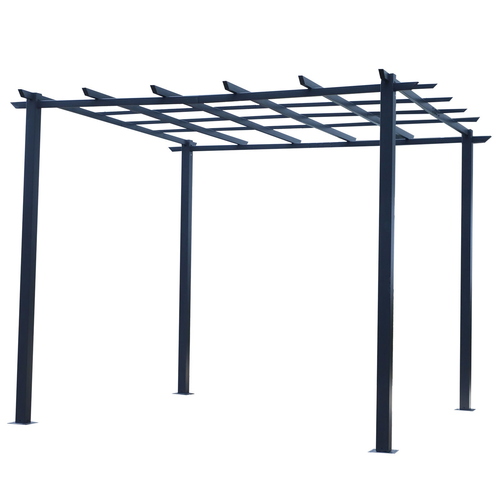 Nancy's Laguna Rose Rozenpaviljoen - Pergola - Overkapping - Plantentralie - Prieel - Zwart - ± 300 x 300 cm