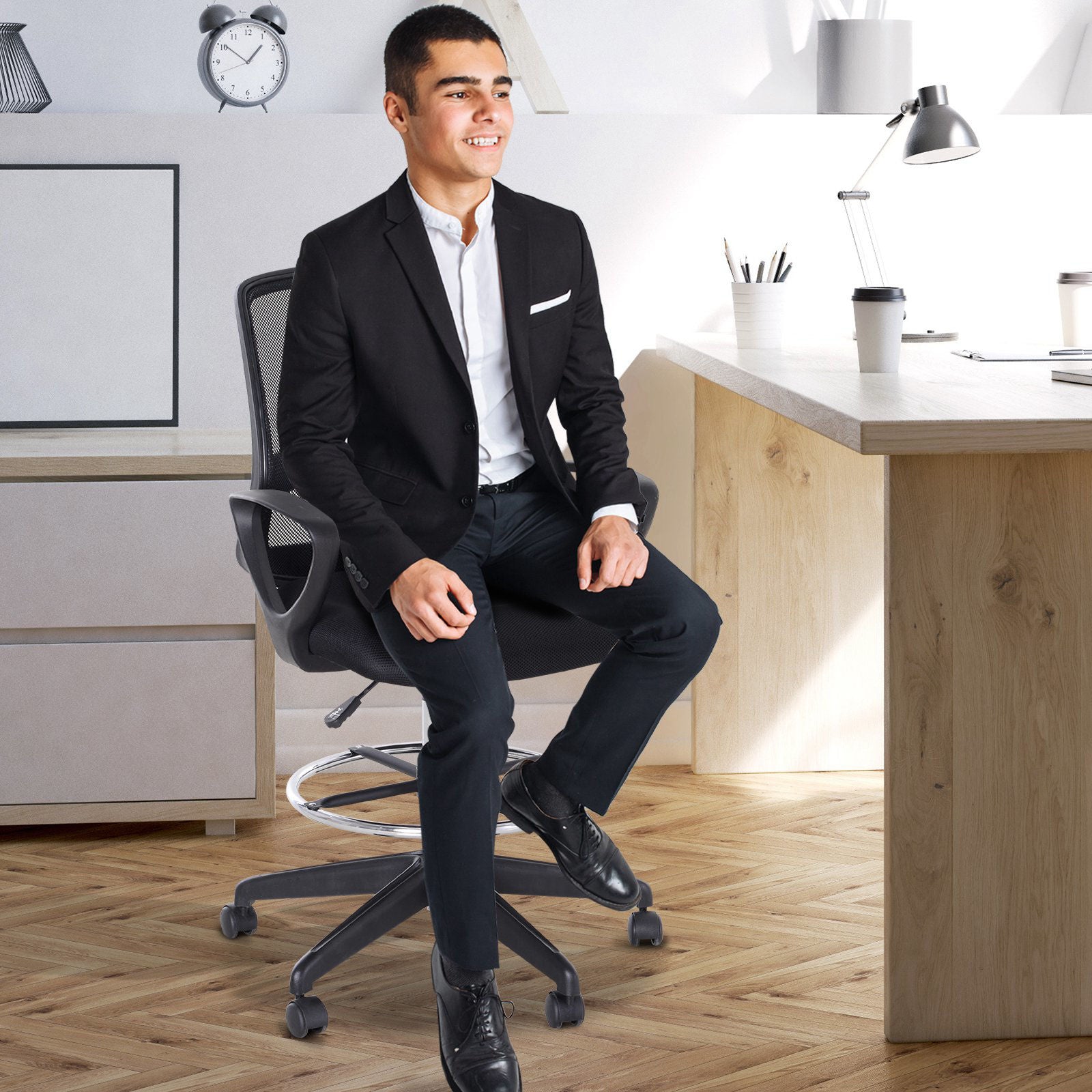 Nancy's Mexicolara Ergonomic Office Chair - Rotatable - Adjustable - Black