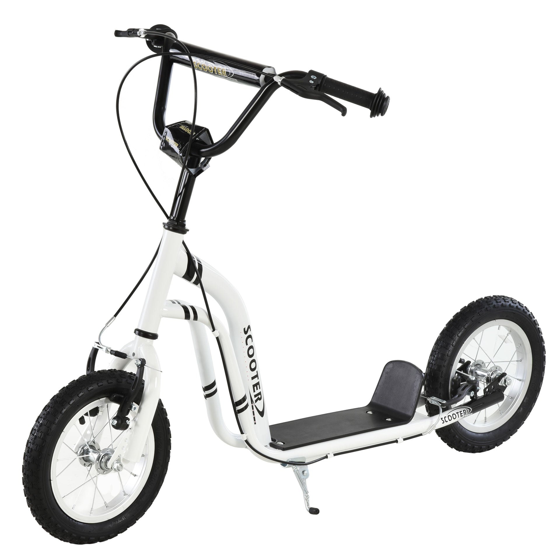 Trottinette Enfant Nancy's Rock Dondo - Trottinette de Ville - Trottinette à Pédales - Blanc