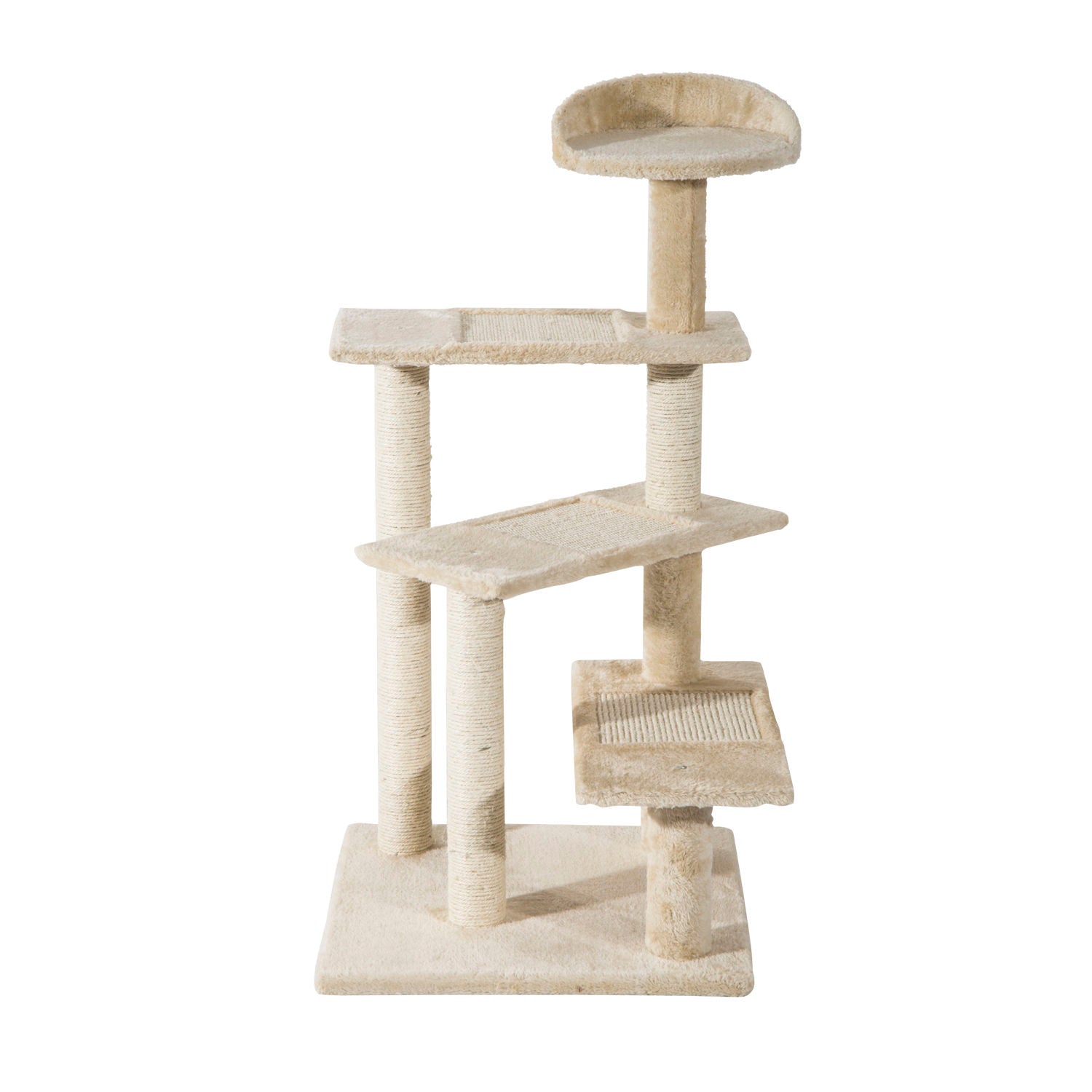 Griffoir San Juan de Nancy avec colonnes en sisal, griffoir pour chats, arbre grimpant pour chats