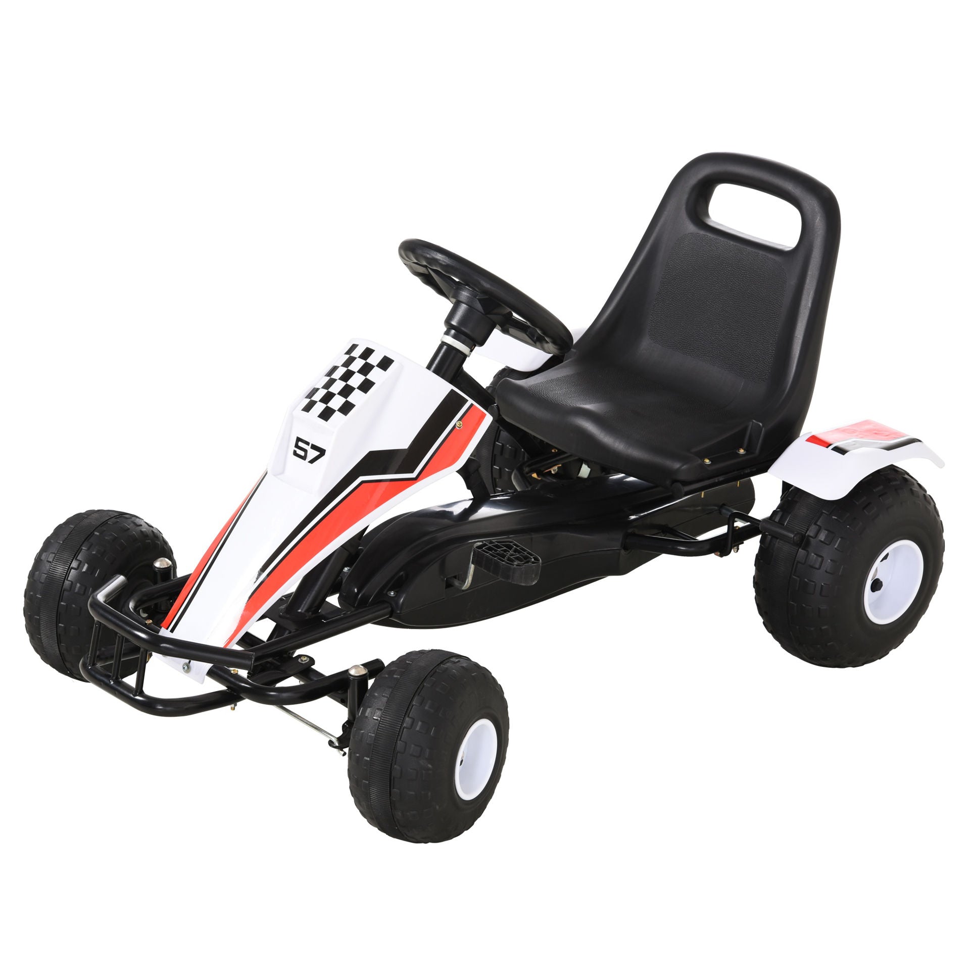 Nancy's Santa Rosa Go-kart - Voiture à pédales - Véhicule pour enfants - Jouets pour enfants - Blanc