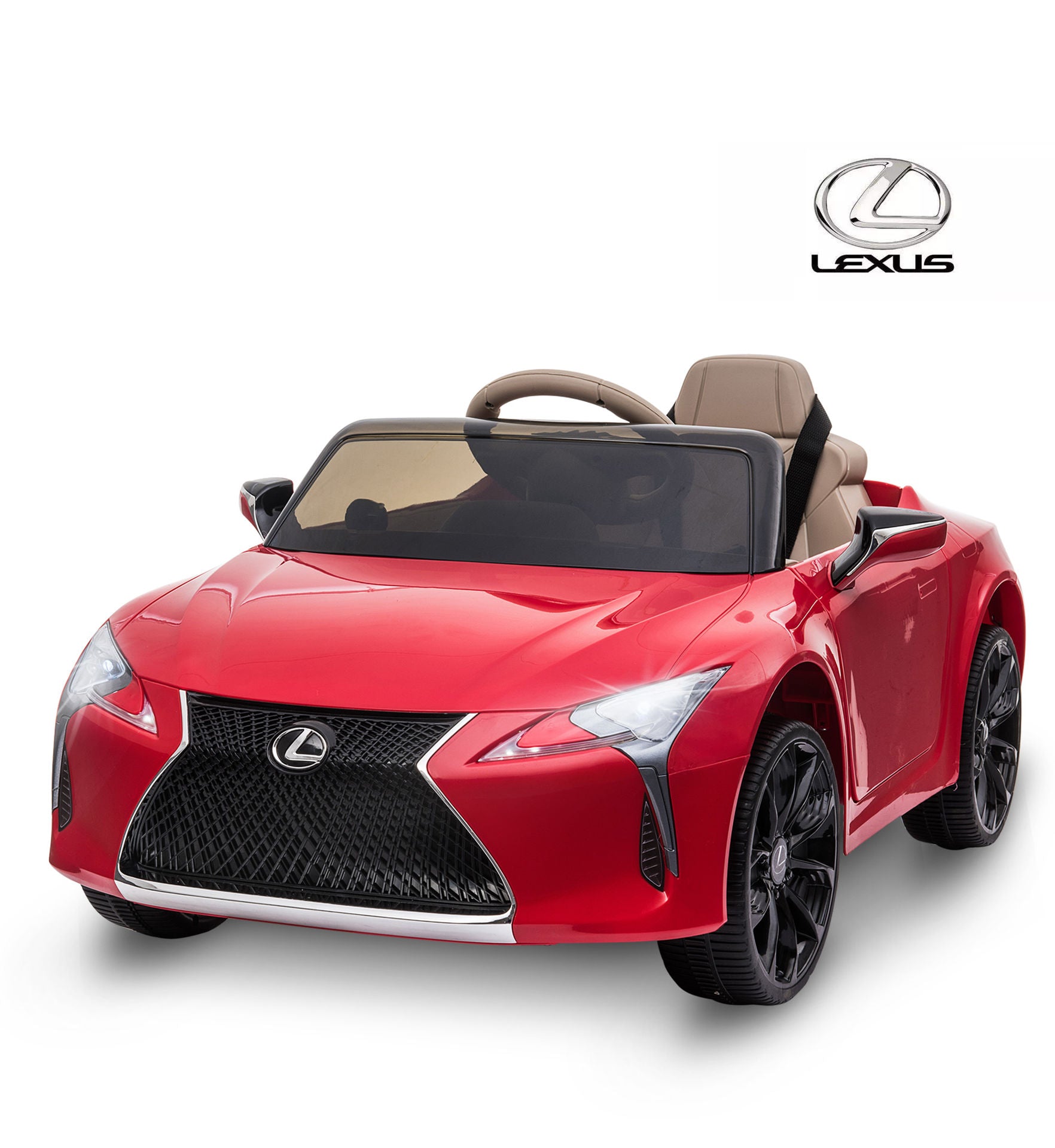 Nancy's Twin Cays Lexus Kids Car - Electric Toy Car - MP3 - Music - Light - Red