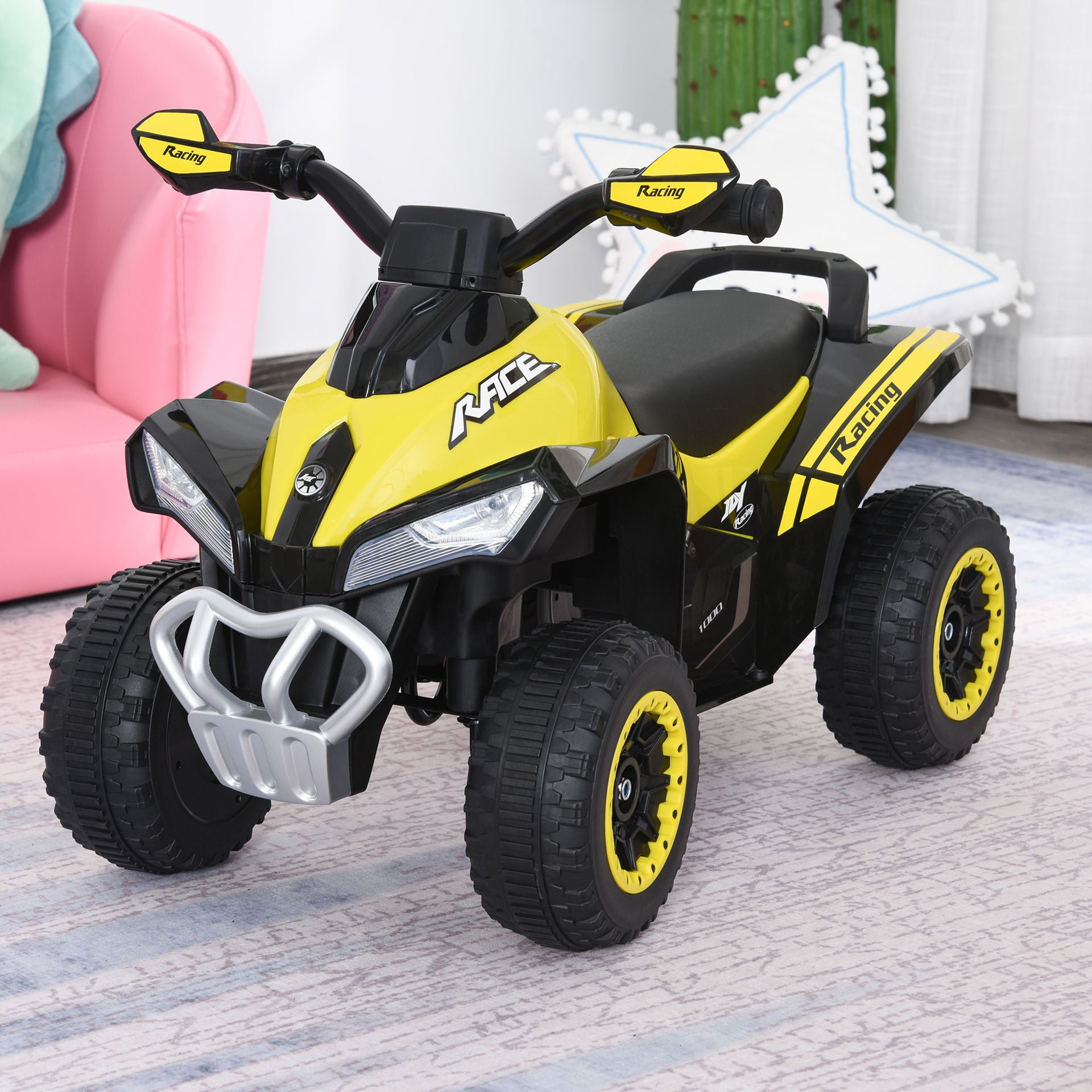 Nancy's Xaxe Venic Pedal Car with Font Charger - Yellow - Steel, Plastic - 26.57 cm x 14.96 cm x 17.32 cm