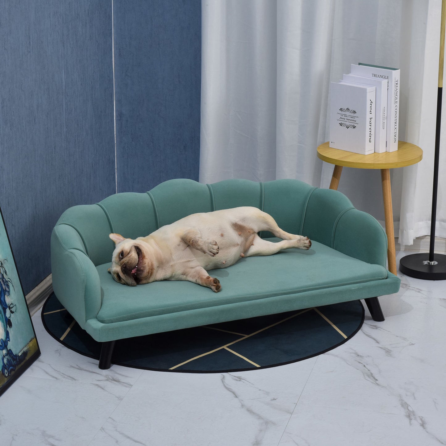 Nancy's Xcopen Dierenbank Hondenbank met rugleuning Hondenbed Zachte hoes