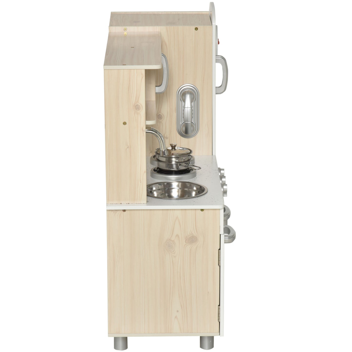 Nancy's Hellgate Kinderkeuken Met Veel Accessoires - Wit - Grenen, Mdf - 30,31 cm x 11,81 cm x 32,28 cm