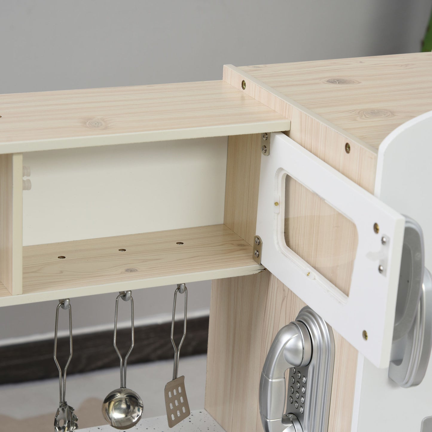 Nancy's Hellgate Kinderkeuken Met Veel Accessoires - Wit - Grenen, Mdf - 30,31 cm x 11,81 cm x 32,28 cm