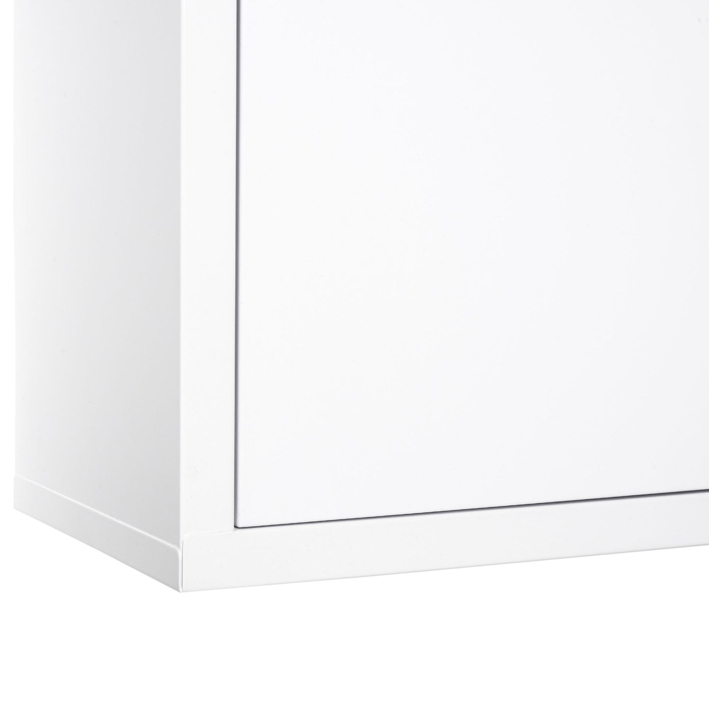Nancy's Jimmy Cut Medicijnkastje - Badkamerkastje - Wit - Staal - ± 40 x 20 x 60 cm