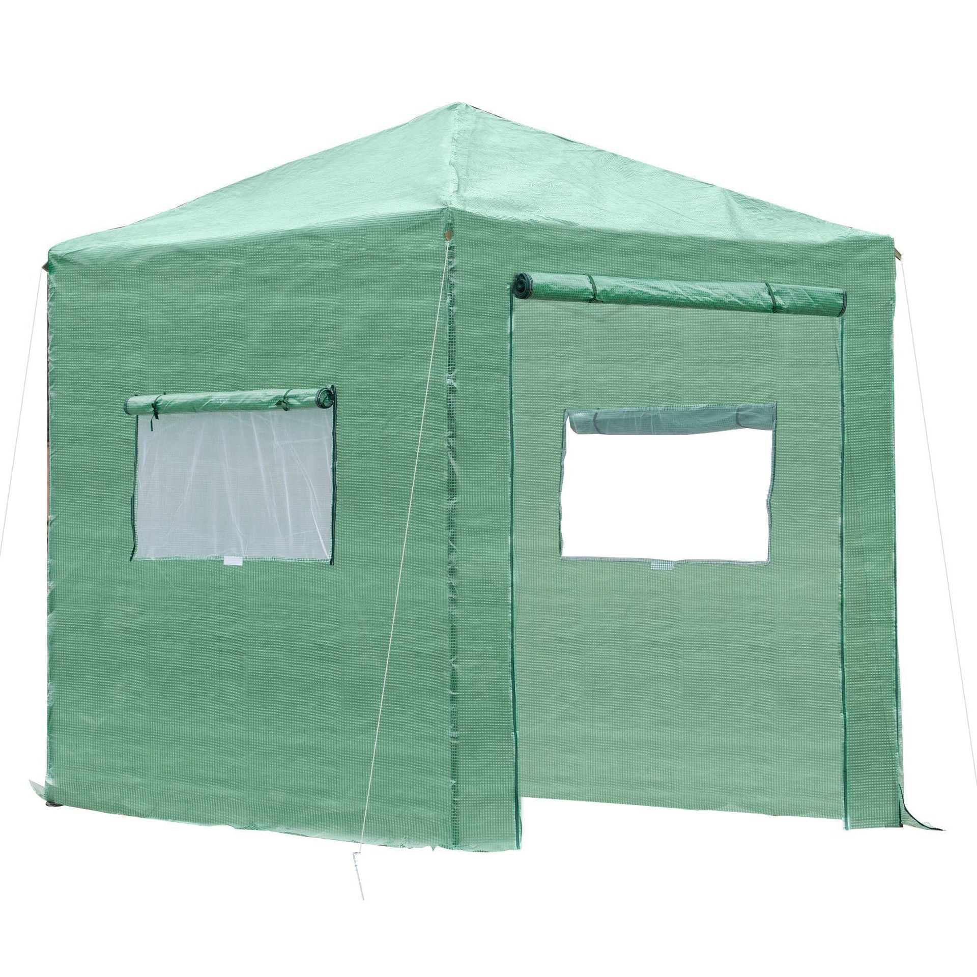 Nancy's Rum Point Greenhouse Film - Green - Steel, Pp - 94.48 cm x 70.86 cm x 94.48 cm